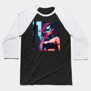 Cyberpunk Hotties (33) - Beautiful Sci fi Women Baseball T-Shirt
